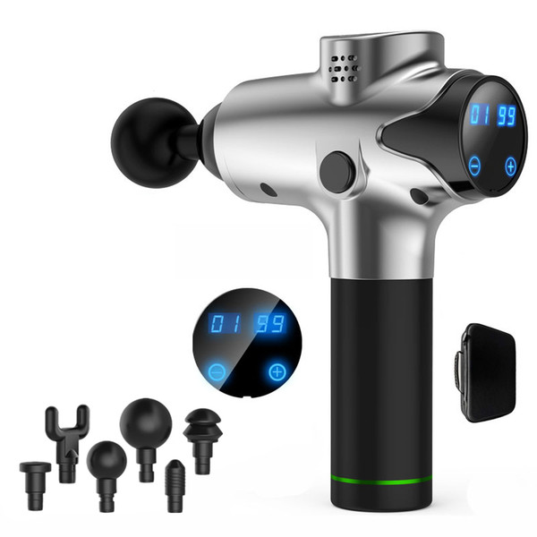 lcd touch screen massage gun muscle relaxation massager vibration