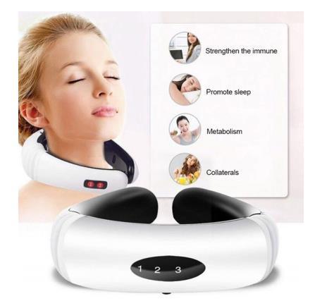electric pulse back and neck massager far infrared heating pain relief ...